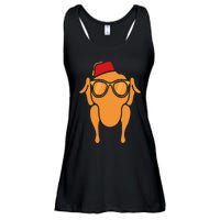 Thanksgiving Turkey Head Funny Gift For Friends Ladies Essential Flowy Tank