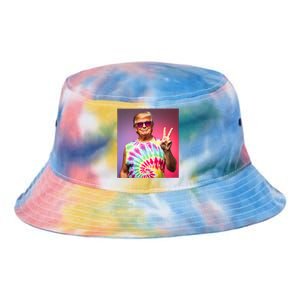 Trump Tiedye Hippie Sunglasses – Funny Peace Symbol Donald Tie Dye Newport Bucket Hat