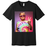 Trump Tiedye Hippie Sunglasses – Funny Peace Symbol Donald Premium T-Shirt