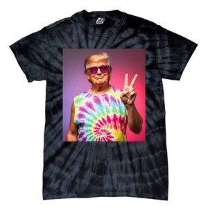 Trump Tiedye Hippie Sunglasses – Funny Peace Symbol Donald Tie-Dye T-Shirt