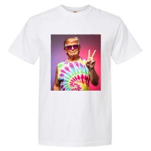 Trump Tiedye Hippie Sunglasses – Funny Peace Symbol Donald Garment-Dyed Heavyweight T-Shirt