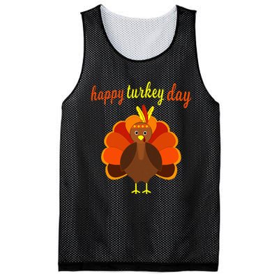 Thanksgiving Turkey Happy Turkey Day Mesh Reversible Basketball Jersey Tank