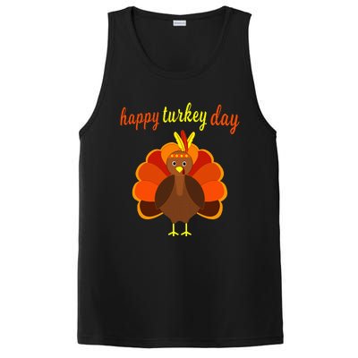 Thanksgiving Turkey Happy Turkey Day PosiCharge Competitor Tank