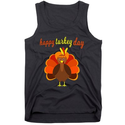 Thanksgiving Turkey Happy Turkey Day Tank Top