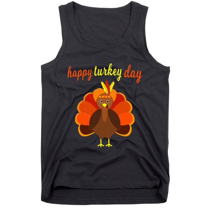 Thanksgiving Turkey Happy Turkey Day Tank Top