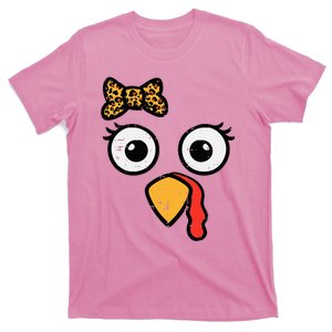 Thanksgiving Turkey Head Ribbon T-Shirt