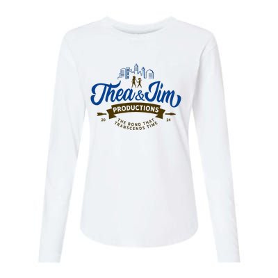 Thea&Jim Womens Cotton Relaxed Long Sleeve T-Shirt