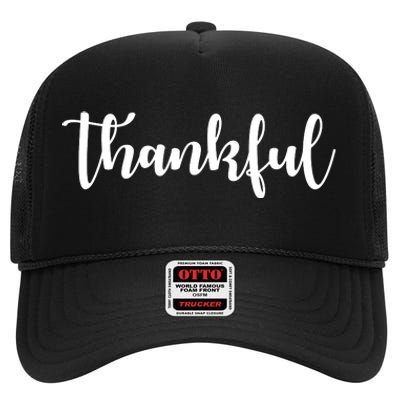 Thankful High Crown Mesh Back Trucker Hat