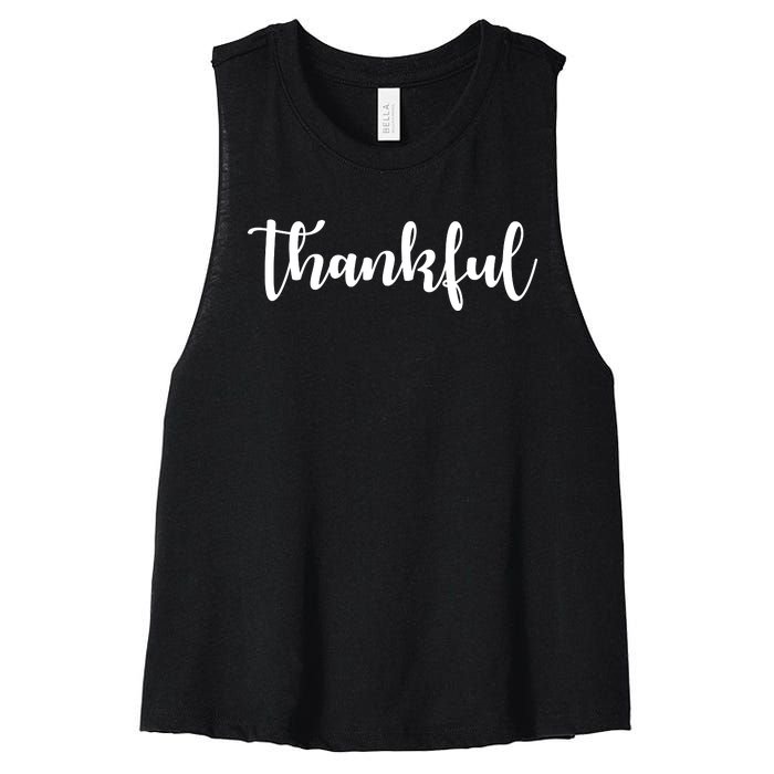 Thankful Women's Racerback Cropped Tank