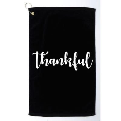 Thankful Platinum Collection Golf Towel