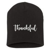 Thankful Short Acrylic Beanie