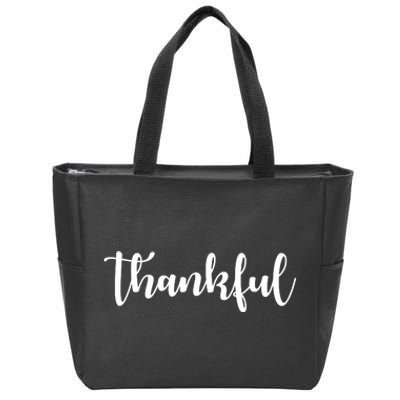 Thankful Zip Tote Bag