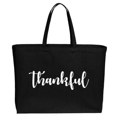 Thankful Cotton Canvas Jumbo Tote