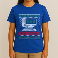 Tech The Halls Computer Geek Ugly Christmas Cool Gift T-Shirt