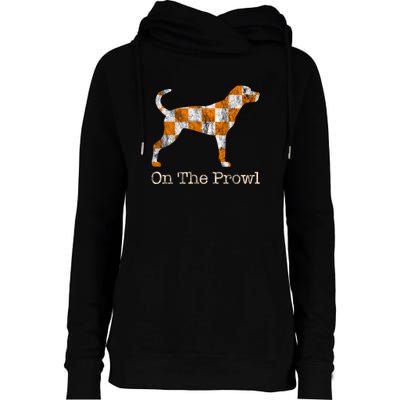 Tennessee TN Hound On The Prowl Vol Dog Knoxville Fan Game Gift Womens Funnel Neck Pullover Hood