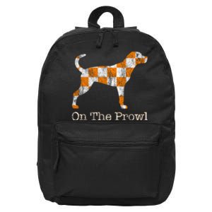 Tennessee TN Hound On The Prowl Vol Dog Knoxville Fan Game Gift 16 in Basic Backpack