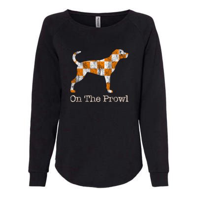 Tennessee TN Hound On The Prowl Vol Dog Knoxville Fan Game Gift Womens California Wash Sweatshirt