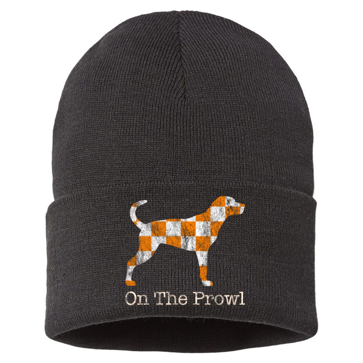 Tennessee TN Hound On The Prowl Vol Dog Knoxville Fan Game Gift Sustainable Knit Beanie