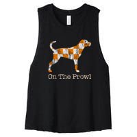 Tennessee TN Hound On The Prowl Vol Dog Knoxville Fan Game Gift Women's Racerback Cropped Tank