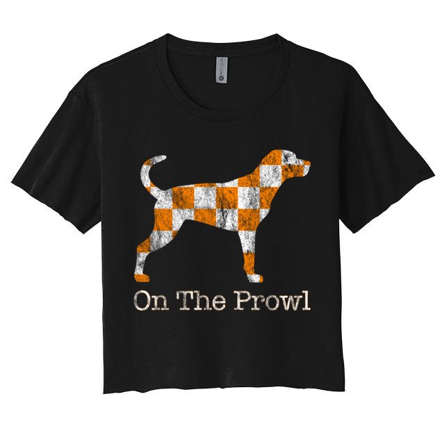 Tennessee TN Hound On The Prowl Vol Dog Knoxville Fan Game Gift Crop Top