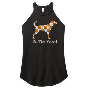 Tennessee TN Hound On The Prowl Vol Dog Knoxville Fan Game Gift Women's Perfect Tri Rocker Tank