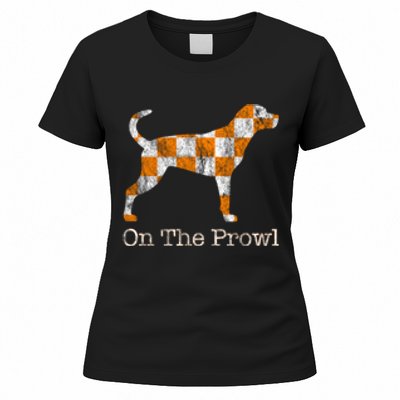 Tennessee TN Hound On The Prowl Vol Dog Knoxville Fan Game Gift Women's T-Shirt