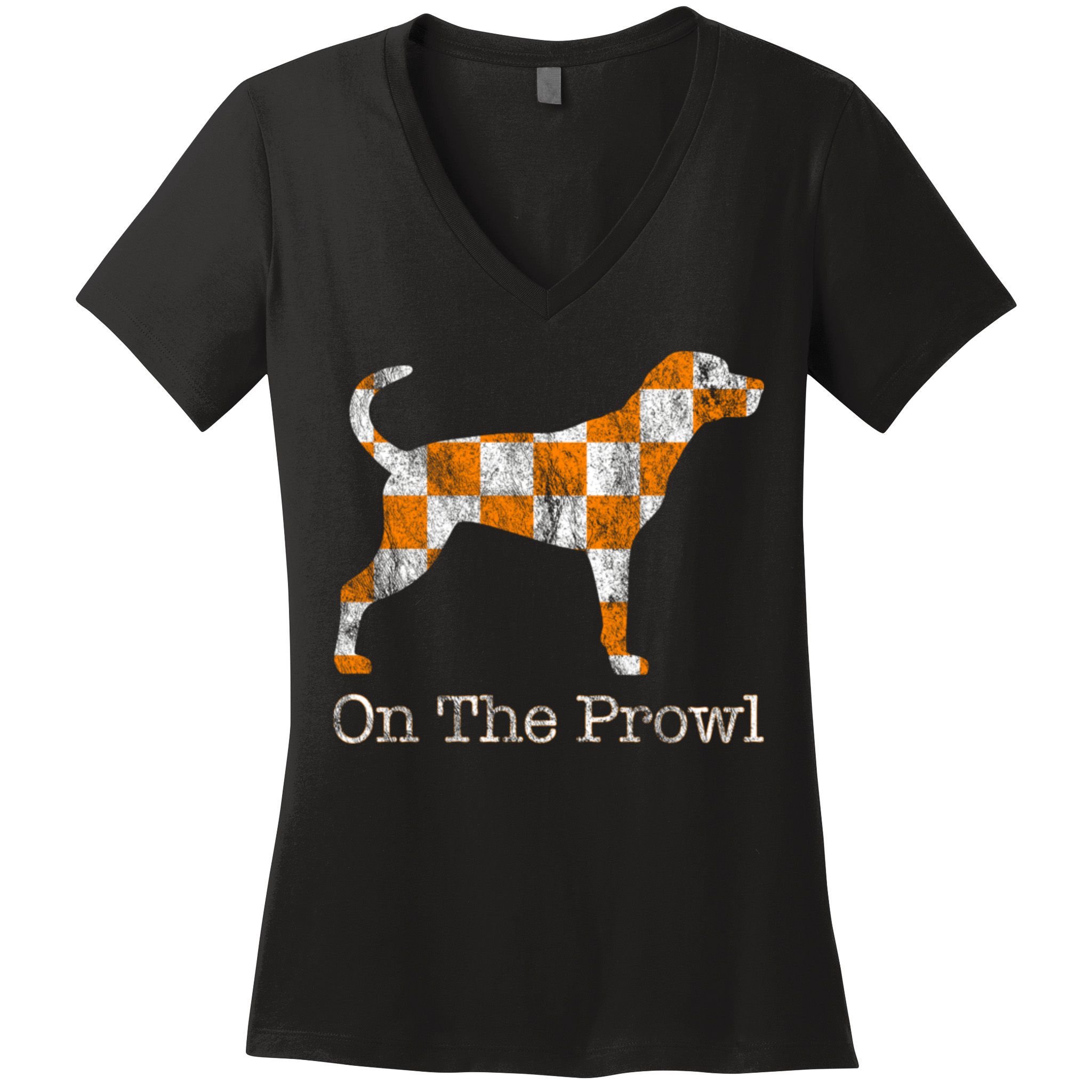 Tennessee TN Hound On The Prowl Vol Dog Knoxville Fan Game Gift Women's V-Neck T-Shirt