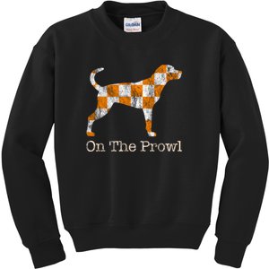 Tennessee TN Hound On The Prowl Vol Dog Knoxville Fan Game Gift Kids Sweatshirt