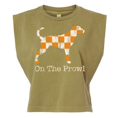 Tennessee TN Hound On The Prowl Vol Dog Knoxville Fan Game Gift Garment-Dyed Women's Muscle Tee