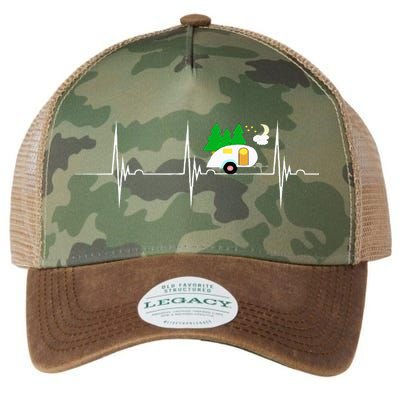 Teardrop Trailer Heartbeat Camping Pulse Line EKG RV Legacy Tie Dye Trucker Hat