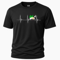 Teardrop Trailer Heartbeat Camping Pulse Line EKG RV Performance Shirt
