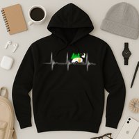 Teardrop Trailer Heartbeat Camping Pulse Line EKG RV Hoodie