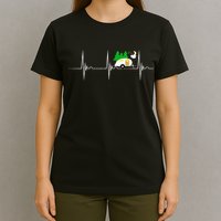 Teardrop Trailer Heartbeat Camping Pulse Line EKG RV T-Shirt