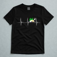 Teardrop Trailer Heartbeat Camping Pulse Line EKG RV T-Shirt