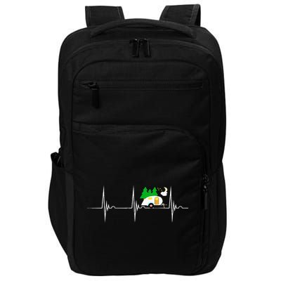 Teardrop Trailer Heartbeat Camping Pulse Line EKG RV Impact Tech Backpack