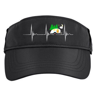 Teardrop Trailer Heartbeat Camping Pulse Line EKG RV Adult Drive Performance Visor