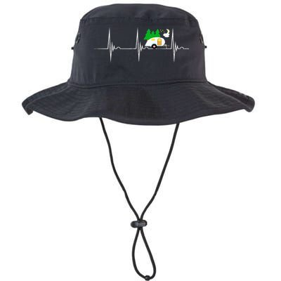 Teardrop Trailer Heartbeat Camping Pulse Line EKG RV Bucket Hat