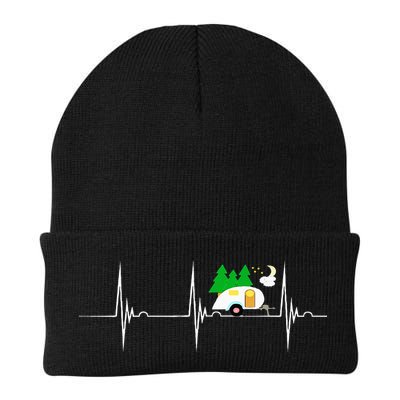 Teardrop Trailer Heartbeat Camping Pulse Line EKG RV Beanie