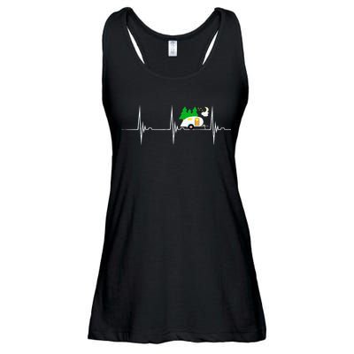 Teardrop Trailer Heartbeat Camping Pulse Line EKG RV Ladies Essential Flowy Tank