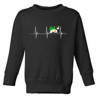 Teardrop Trailer Heartbeat Camping Pulse Line EKG RV Toddler Sweatshirt