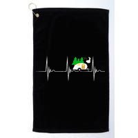 Teardrop Trailer Heartbeat Camping Pulse Line EKG RV Golf Towel