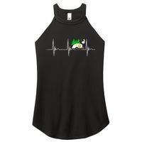 Teardrop Trailer Heartbeat Camping Pulse Line EKG RV Women's Perfect Tri Rocker Tank