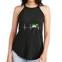 Teardrop Trailer Heartbeat Camping Pulse Line EKG RV Women's Perfect Tri Rocker Tank