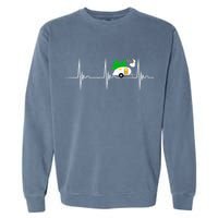 Teardrop Trailer Heartbeat Camping Pulse Line EKG RV Garment-Dyed Sweatshirt