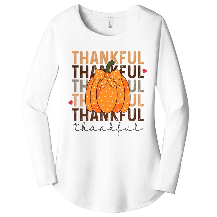 Thanksgiving Women's Perfect Tri Tunic Long Sleeve Shirt