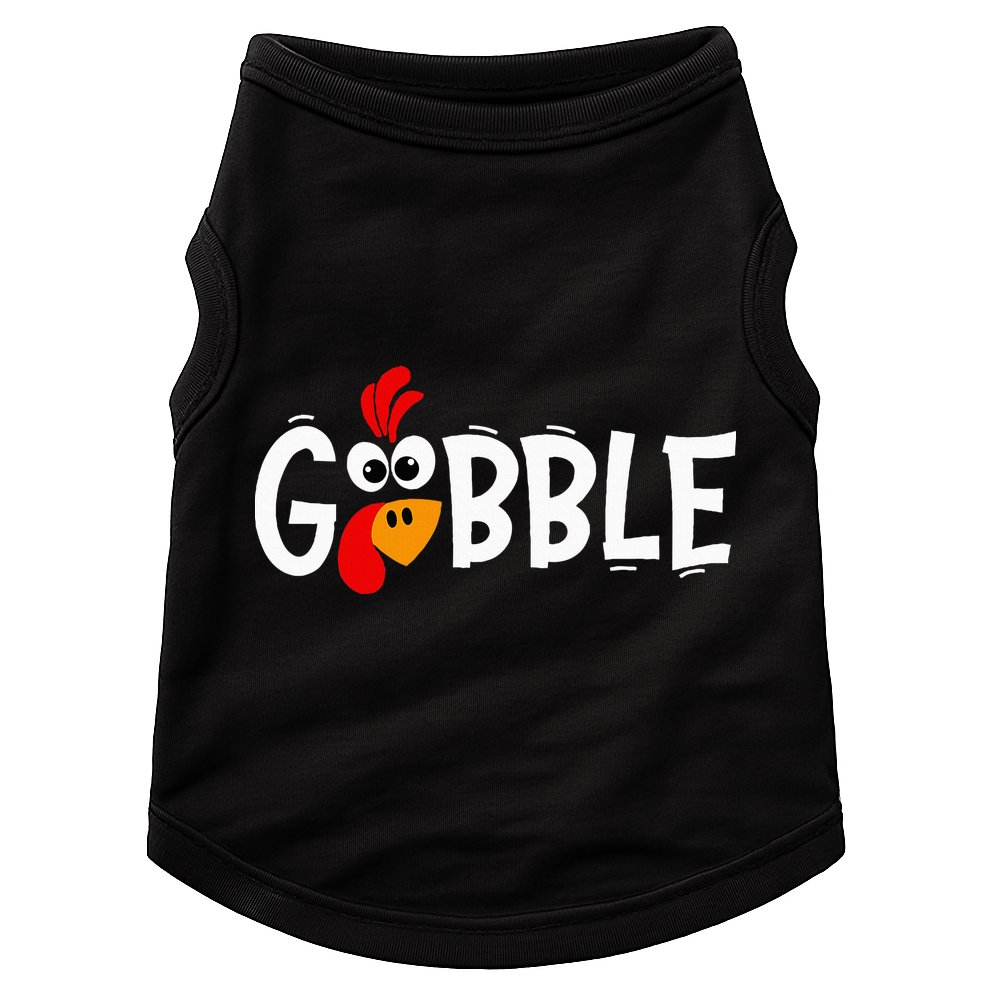 Turkey Trot Hilarious Thanksgiving Gathering Doggie Tank