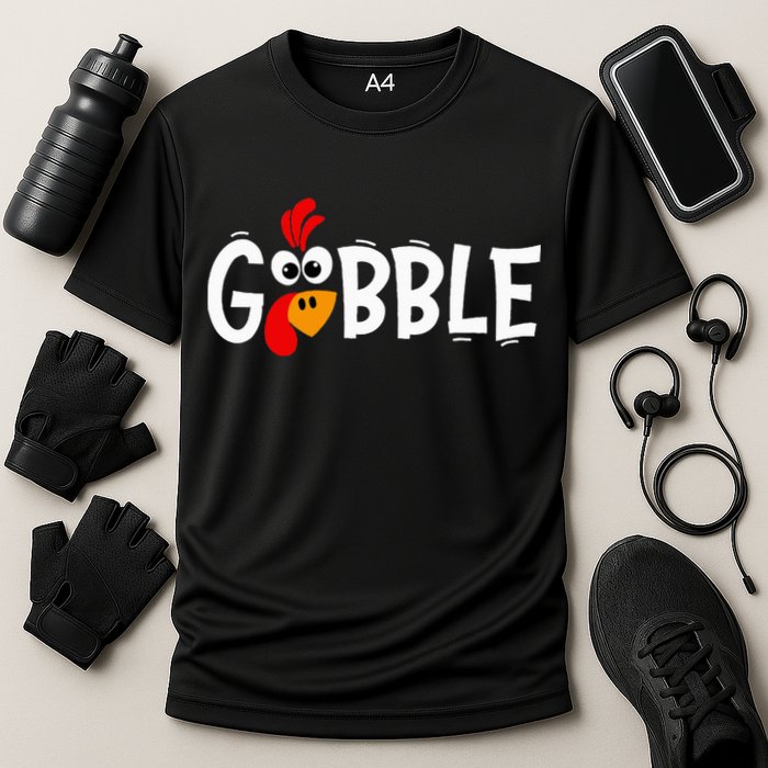 Turkey Trot Hilarious Thanksgiving Gathering Cooling Performance Crew T-Shirt