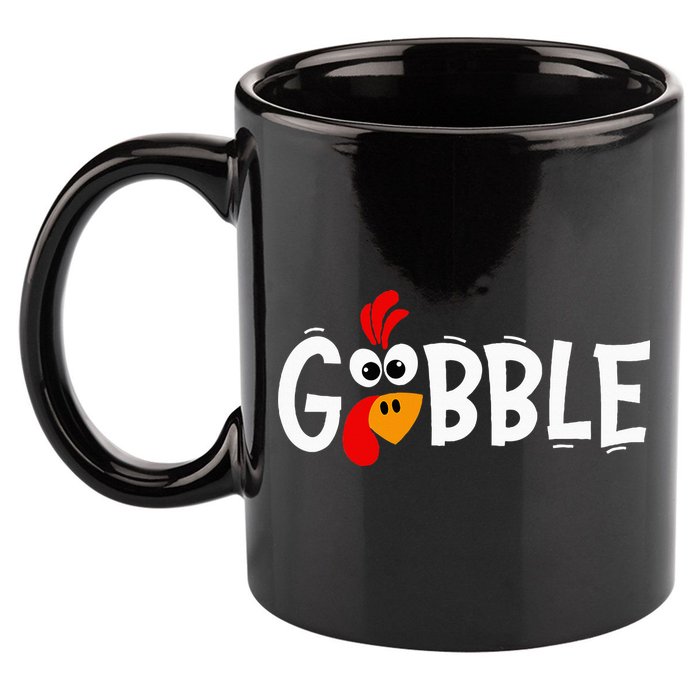 Turkey Trot Hilarious Thanksgiving Gathering 11oz C Handle Ceramic Mug