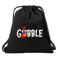 Turkey Trot Hilarious Thanksgiving Gathering Drawstring Bag