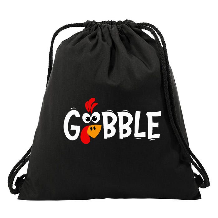 Turkey Trot Hilarious Thanksgiving Gathering Drawstring Bag